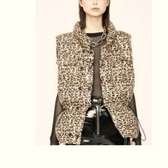 Dolls Kill Jackets & Blazers - 💥Dollskill leopard puffer vest